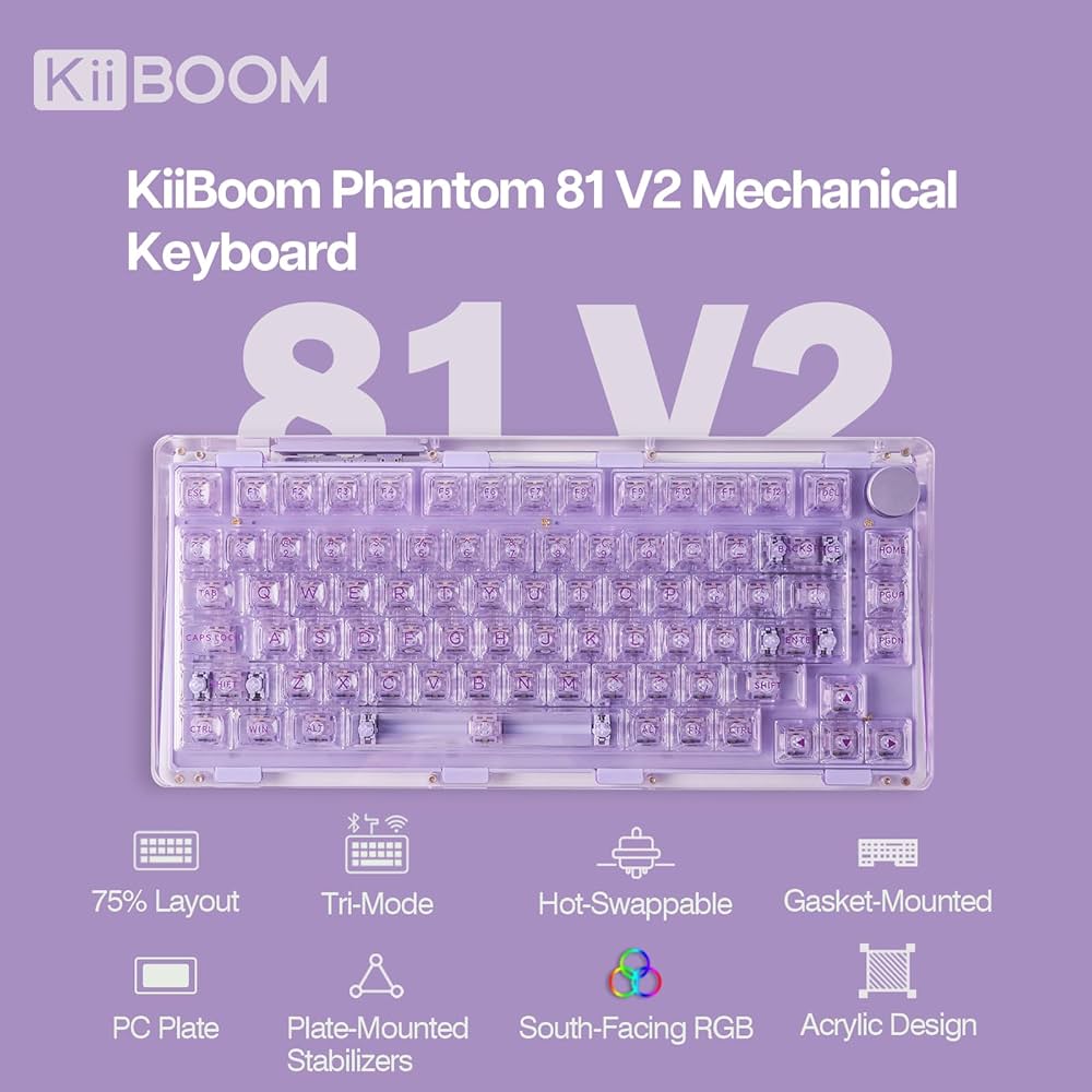 Amazon | 【????進化】KiiBoom Phantom 81 ゲーミングキーボード